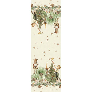 Garnier Thiebaut Noel Vintage Dore Printed Table runner